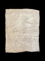 Raffia Cloth Skirt Panel - Kuba People, D.R. Congo (#54)