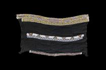 Black Skirt with Beaded Bands/Strips - Zulu People, South Africa (5513)
