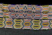 Black Skirt with Beaded Bands/Strips - Zulu People, South Africa (5513) 3