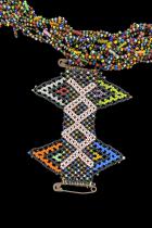 Beaded Necklace with 2 Pendants - - Zulu People, South Africa 3