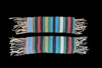 Pair of Beaded Anklets - Zulu People, South Africa