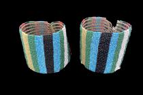 Pair of Beaded Anklets - Zulu People, South Africa 3