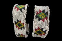 Beaded Headpiece and Pair of Anklets - Zulu People, South Africa (5536) 7