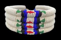 Pair of Beaded Anklets - Zulu People, South Africa 3