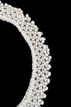 Predominantly White Beaded Choker, Zulu People, South Africa 1