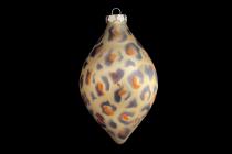 Set of 5 Glass Leopard Print Ornaments (only one set) 2