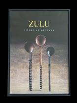 Set of 6 Glass Framed Zulu Artwork Posters