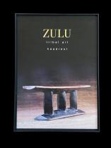 Set of 6 Glass Framed Zulu Artwork Posters 2