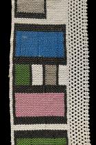 Beaded Blanket Panel (NGURARA)- Ndebele People, South Africa (#1430) 1