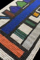 Beaded Blanket Panel (NGURARA)- Ndebele People, South Africa (#1423) 3