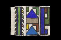 Set of 4 Beaded Blanket Pieces (NGURARA)- Ndebele People, South Africa 3