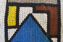 Set of 4 Beaded Blanket Pieces (NGURARA)- Ndebele People, South Africa 4