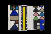 Set of 4 Beaded Blanket Pieces (NGURARA)- Ndebele People, South Africa 7