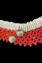 Beaded Necklace with Studs - Zulu People, South Africa  1