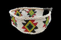 Beaded Headpiece and Pair of Anklets - Zulu People, South Africa (5536) 2