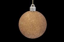 Set of 6 Copper Glitter Ball Ornaments 1