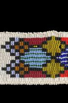 2 Pairs of Framed Beaded Anklets - Zulu People, South Africa (#976) 1