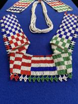 Mounted Assemblage of Beaded Necklaces/Breastplates - Cele Clan, Zulu People, South Africa (5636) 2