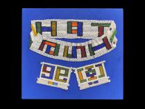 Mounted Assemblage of Traditional Old Beaded Pieces - Ndebele People, South Africa