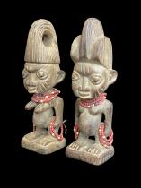 Ibeji Twins with Beads- Yoruba people, Nigeria 1