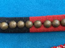 Set of 3 Mounted Beaded Izingcu Belt - Zulu People,South Africa (5640) 4