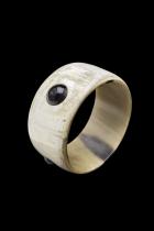 Horn Bangle with Raised Black Dots 1