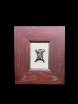 Framed Old Tcherot Talisman/Amulet 3 - Tuareg People, Niger