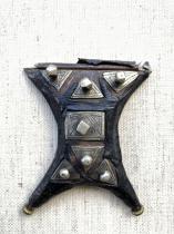 Framed Old Tcherot Talisman/Amulet 3 - Tuareg People, Niger 1