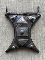 Framed Old Tcherot Talisman/Amulet 2 - Tuareg People, Niger 3