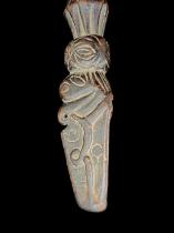 Carved Wooden Shaman Drum Handle - Nepal 4