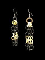 Horn Chain Link Earrings  4