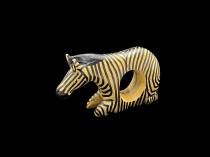 Set of 4 Carved Wooden Zebra Napkin Holders - Kenya 3