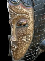 Decorative Crocodile Mask on Stand - Guro People, Ivory Coast 4