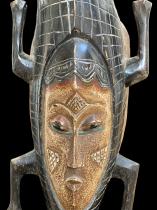 Decorative Crocodile Mask on Stand - Guro People, Ivory Coast 5