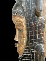 Decorative Crocodile Mask on Stand - Guro People, Ivory Coast 7