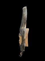 Decorative Crocodile Mask on Stand - Guro People, Ivory Coast 8