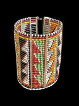 Beaded Cuff Bracelet - Maasai People, Kenya/Tanzania east Africa 1