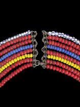 Reddish Beaded Necklace/Collar - Maasai People, Kenya/Tanzania east Africa 2