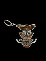 Beaded Warthog Keychain - South Africa