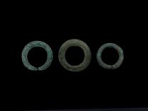 Set of 3 Excavated Ancient Bronze Rings - from Djenne, Mali 2