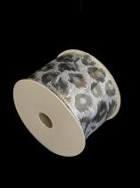 10 Yard Leopard Print 100 % Nylon Glitter Ribbon Roll 