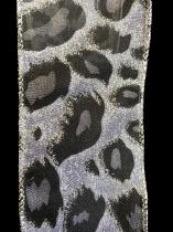 10 Yard Leopard Print 100 % Nylon Glitter Ribbon Roll  3