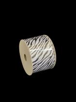 10 Yard Zebra Print 100% Polyester Glitter Ribbon Roll 