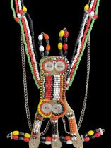 Beaded Necklace with Sterling Silver Clasp - Maasai People - Kenya/Tanzania east Africa 1