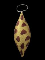 Large Giraffe Patterned Glitter Ornament  1