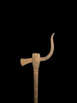 East African Metal and Wood Axe - Makonde People 1