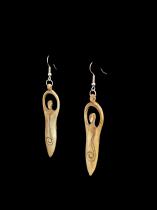 Figurative Bone Earrings 1