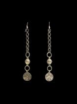 Vintage Ethnographic Long Chain Earrings