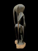 Abstract Ebony Wood Sculpture by Makonde Artist Urambo Sitta - Tanzania 4