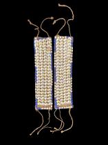 Pair of Cowrie Shell Anklets - Kuba People of D.R. Congo 